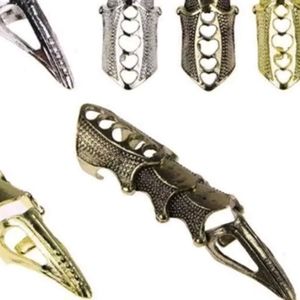 BRONZE or GOLD  FULL FINGER RING